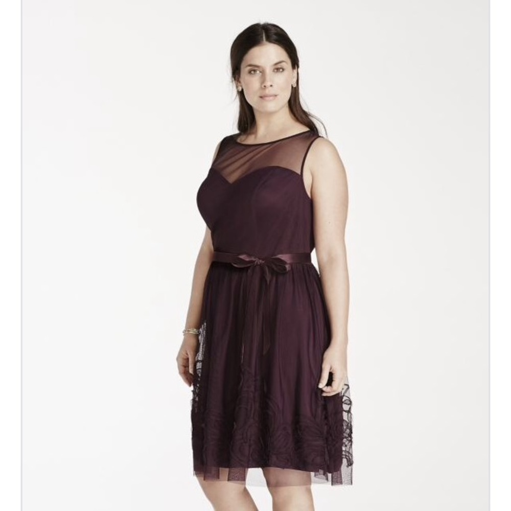 Plum cocktail dress